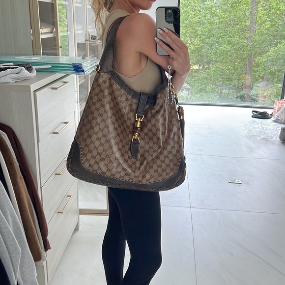 Gucci New Jackie Bag GG Coated Canvas Large - Picture 2 of 16